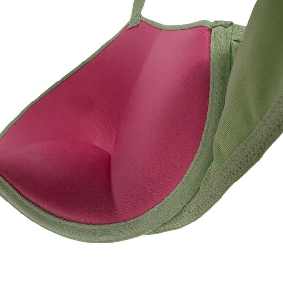 Victorias Secret PINK Wear Everywhere Super Push Up Bra 34DD Green Rhinestone - Picture 7 of 13